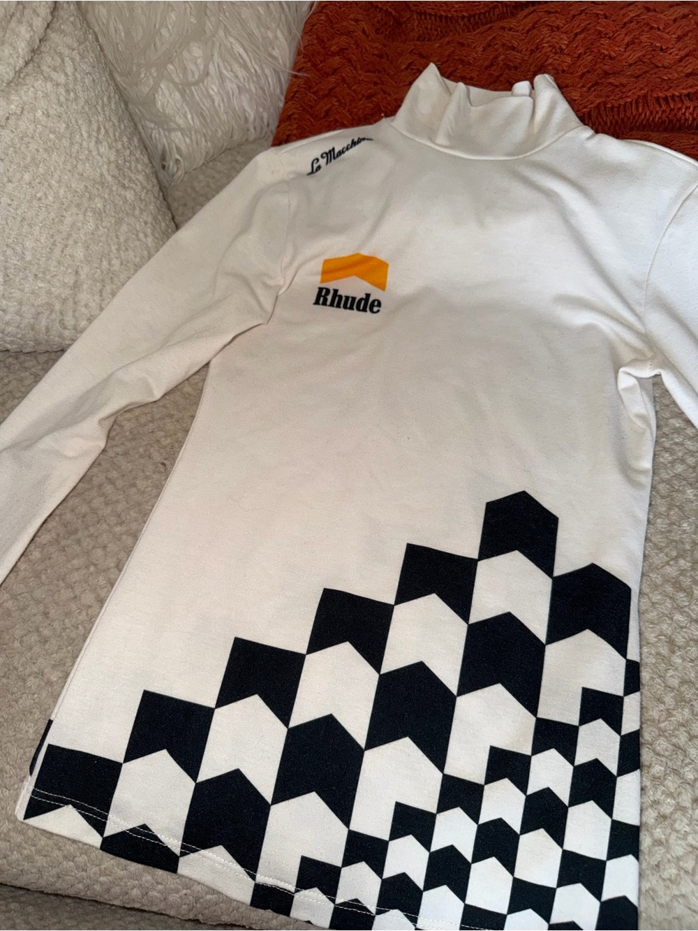 Rhude White Turtleneck Shirt